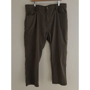 Gerry Venture Commuter Pants Brown Hiking Outdoor Nylon Cargo Zip Men's 38x29